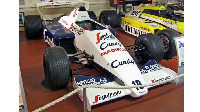Η Toleman GT184, με την οποία ο Ayrton Senna έκανε ντεμπούτο στη F1 το 1984.